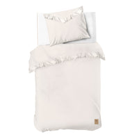 Dindi Home Dekbedovertrek White Ruffle Off White