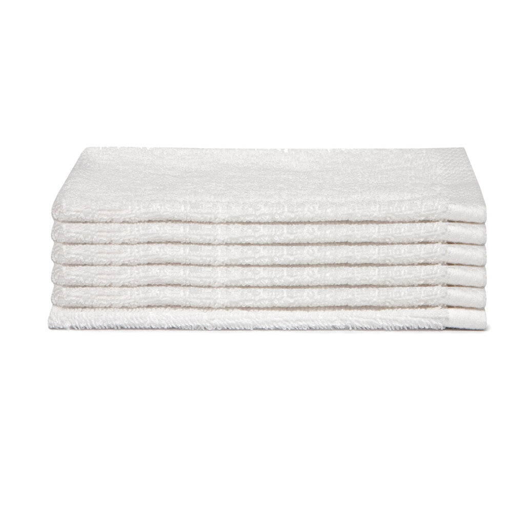 Seahorse Washandje Pure White Set van 6