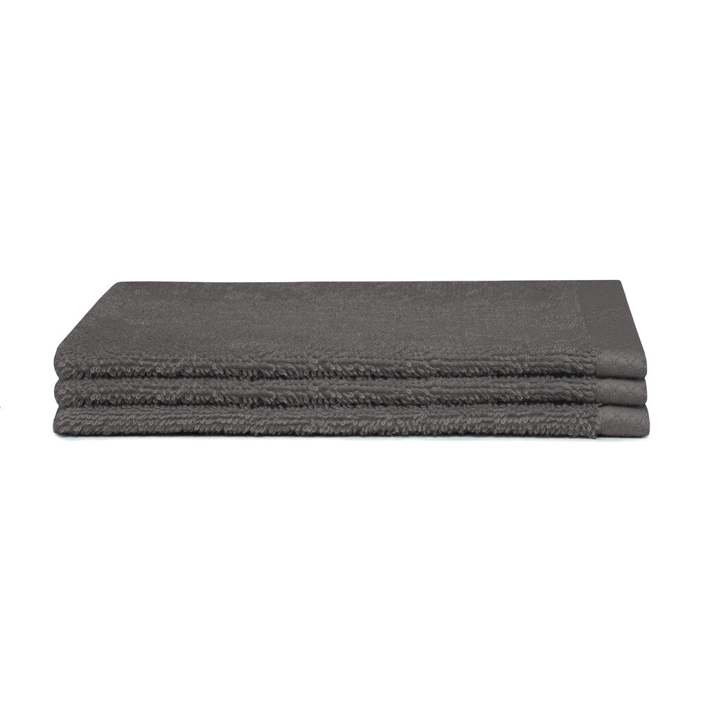 Seahorse Washandje Pure Graphite Set van 3