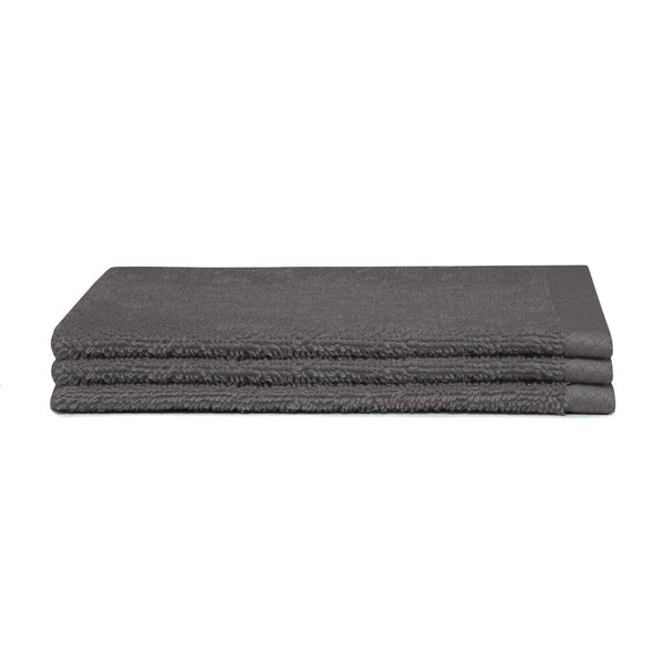 Seahorse Washandje Pure Graphite Set van 3
