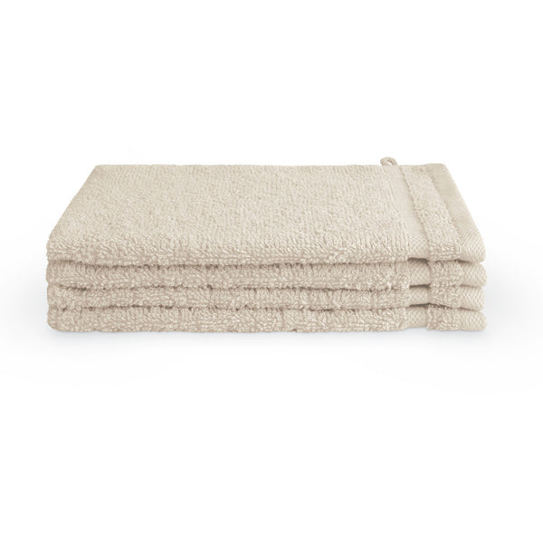 Byrklund Washandje Bath Basics Beige Set van 4