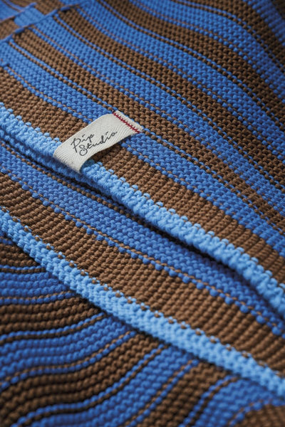 Pip Studio Plaid bonsoir stripe throw Blue 130x170 cm