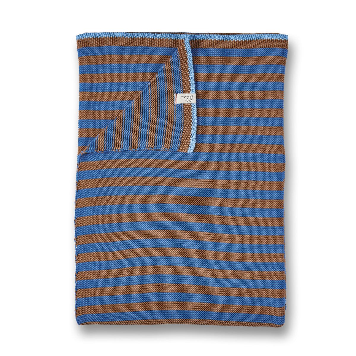 Pip Studio Plaid bonsoir stripe throw Blue 130x170 cm