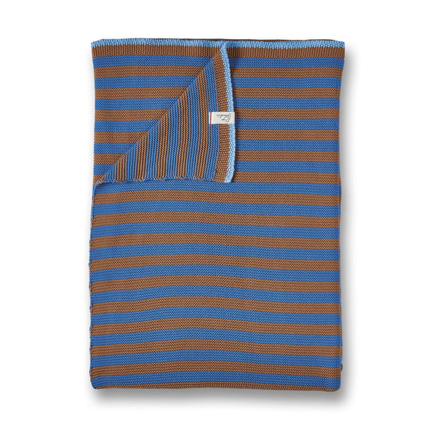 Pip Studio Plaid bonsoir stripe throw Blue 130x170 cm