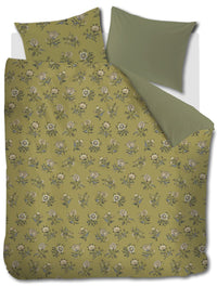 At Home Dekbedovertrek Bygone Olive Green