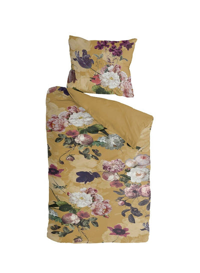 Byrklund Dekbedovertrek Flowers United Ochre Yellow
