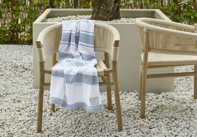 Riviera Maison Handdoek Matteo Blue