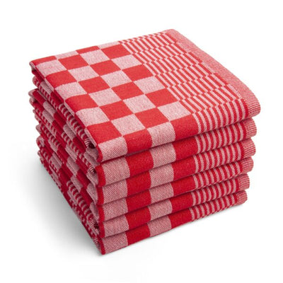 Byrklund Theedoek Clean Tidy Rood 50x70 cm