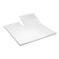 Cinderella Splittopper hoeslaken Double Jersey Single Split White