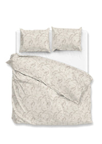 Zohome Dekbedovertrek Fiori di Satinado Off-white