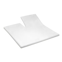 Cinderella Splittopper hoeslaken Double Jersey Single Split White