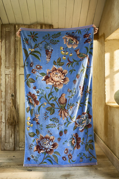 Pip Studio Strandlaken Secret Garden Beachtowel Blue