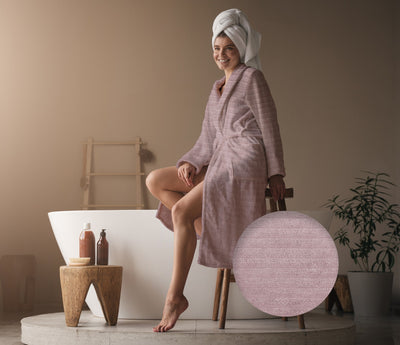 Heckett & Lane Badjas Premium Shady-Pink