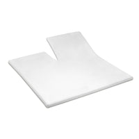 Cinderella Splittopper hoeslaken Sundays Satijn Single Split White