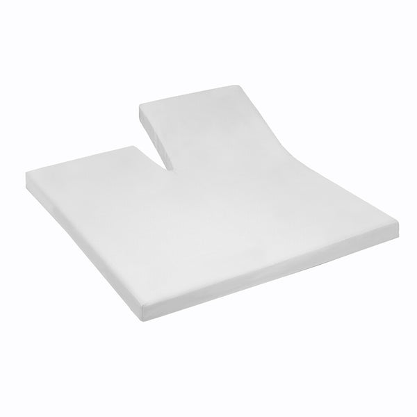 Cinderella Splittopper hoeslaken Jersey Single Split White
