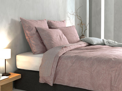 Zohome Dekbedovertrek Paisley di Lino Shell-Nude