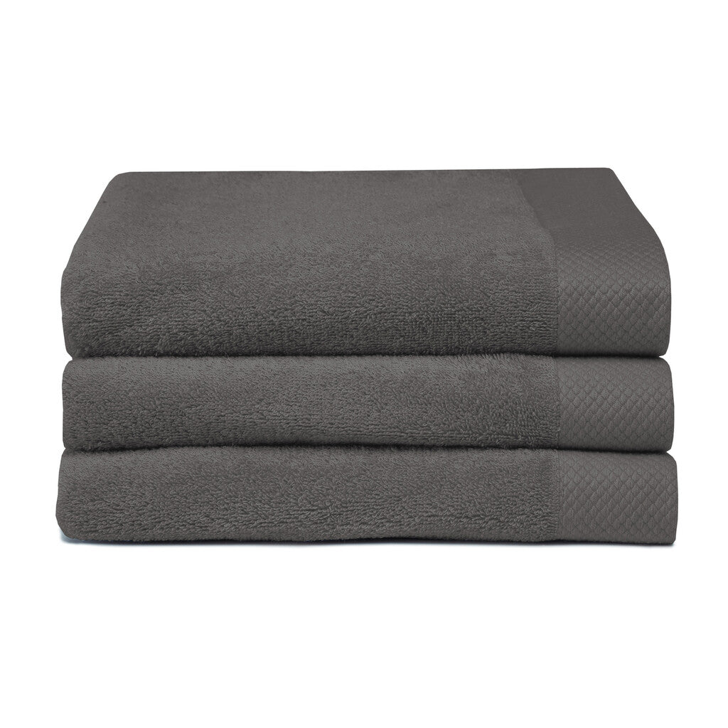 Seahorse Baddoek Pure Graphite Set van 3