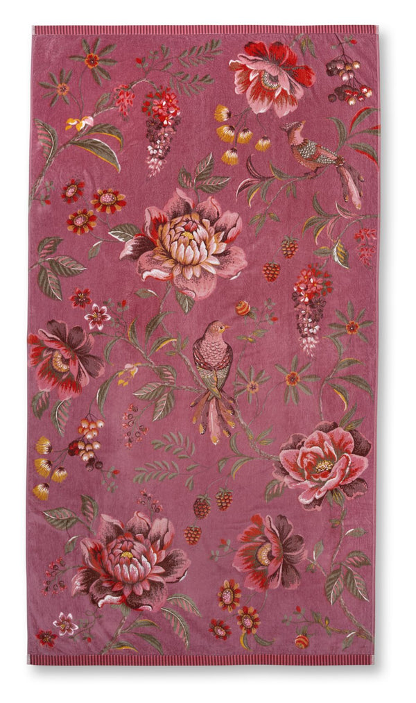Pip Studio Strandlaken Secret Garden Beachtowel Pink