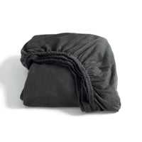 Cinderella Hoeslaken Double Jersey matrashoogte 35 cm Anthracite