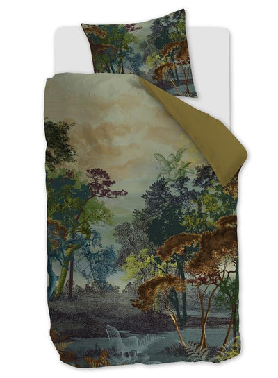 Kardol Dekbedovertrek Forest Gate Olive Green 240x200/220 cm