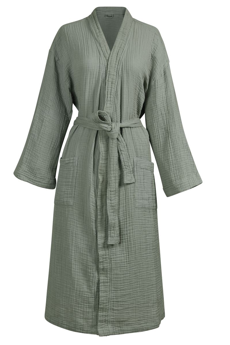 vtwonen Badjas Gentle Embrace Bathrobe Sage Green