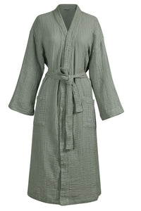 vtwonen Badjas Gentle Embrace Bathrobe Sage Green