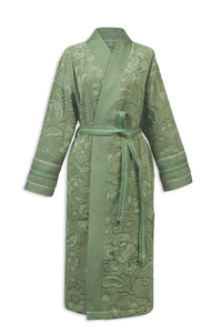 Pip Studio Badjas Jasmin Jacquard Bathrobe Green