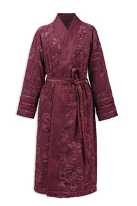 Pip Studio Badjas Jasmin Jacquard Bathrobe Dark Pink
