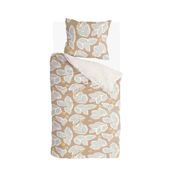 Walra Dekbedovertrek Lovely Leaves Bruin / Beige