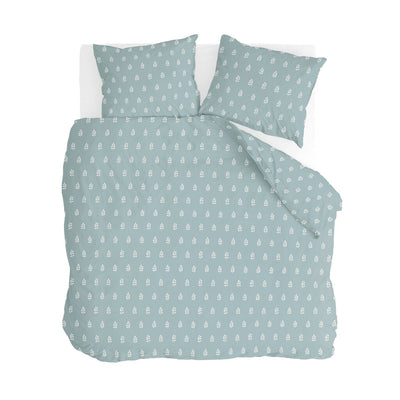 Walra Dekbedovertrek Remade Lucky Leaves Sea Blue