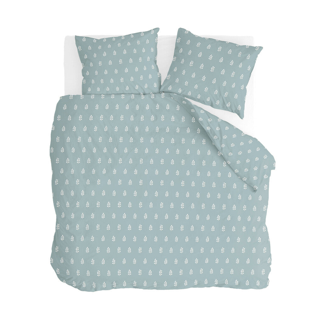 Walra Dekbedovertrek Remade Lucky Leaves Sea Blue