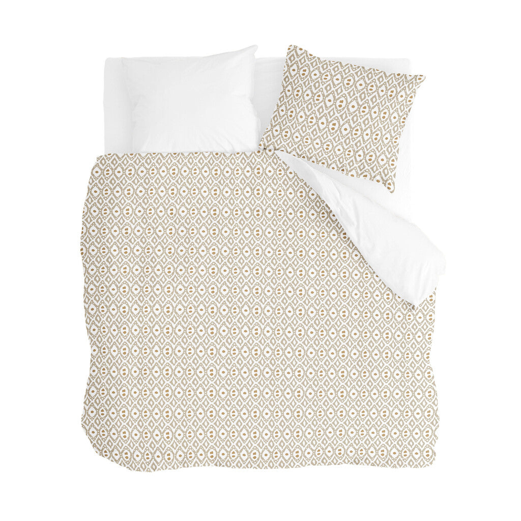 Walra Dekbedovertrek Curved Diamonds White 200x220 cm