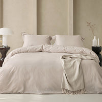 Walra Dekbedovertrek Linen Elegance Sand