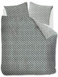 Riviera Maison Dekbedovertrek Woven Wool Green