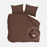 Walra Dekbedovertrek Vintage Satin Brown