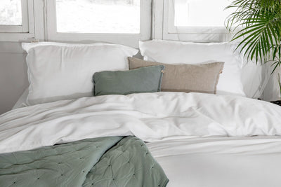 Walra Dekbedovertrek Vintage Satin White
