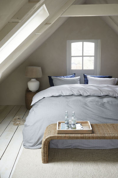 Riviera Maison Dekbedovertrek Emery Blue Grey