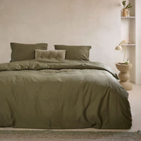 Walra Dekbedovertrek Vintage Satin Green