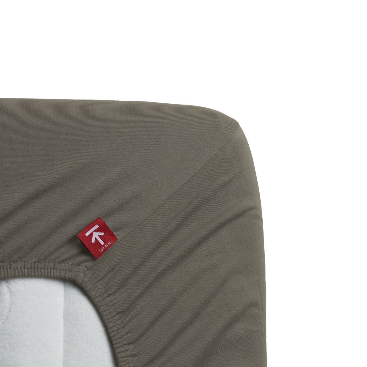 BeddingHouse Splittopper hoeslaken Jersey Stretch Warm Grey