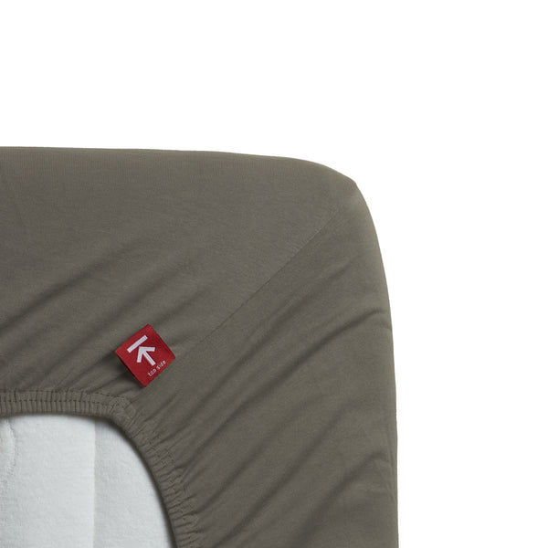 BeddingHouse Splittopper hoeslaken Jersey Stretch Warm Grey