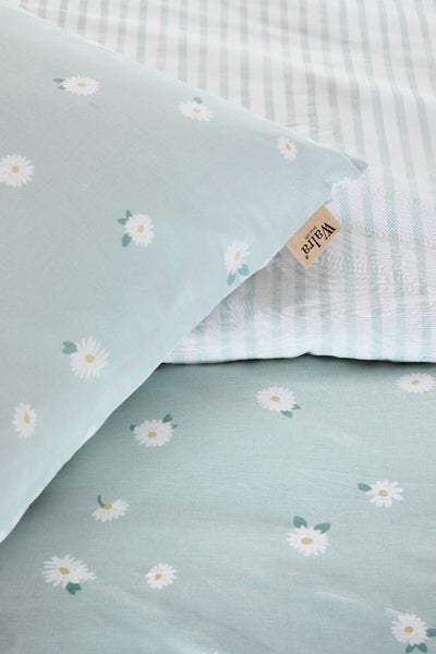 Walra Dekbedovertrek Little Daisies Jade Mint 200x220 cm
