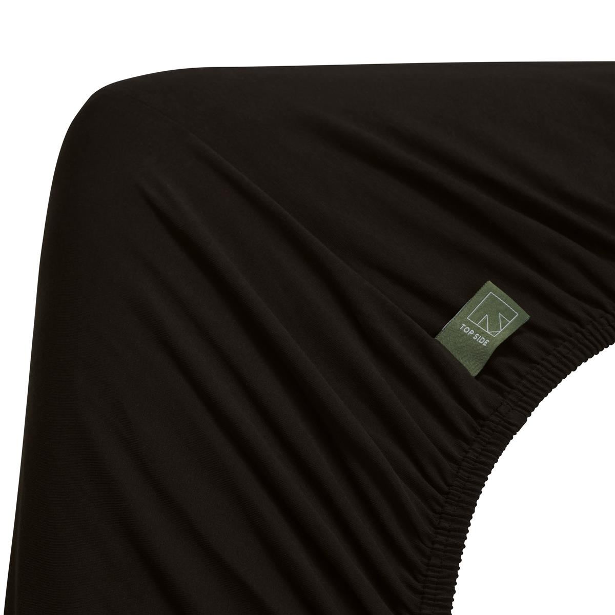 Dutch Design Splittopper hoeslaken Organic Lycra TDS Black
