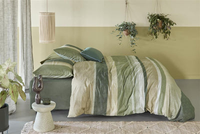 BeddingHouse Dekbedovertrek Jorren Olive Green