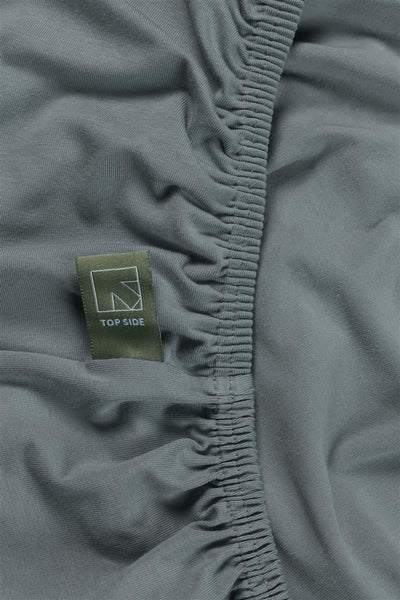 Dutch Design Splittopper hoeslaken Organic Lycra TDS Blue Grey