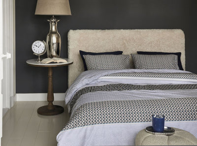Riviera Maison Dekbedovertrek Lawrence Blue Grey