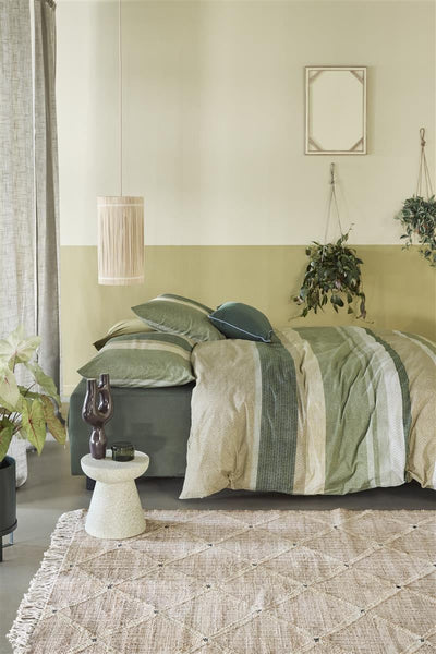 BeddingHouse Dekbedovertrek Jorren Olive Green