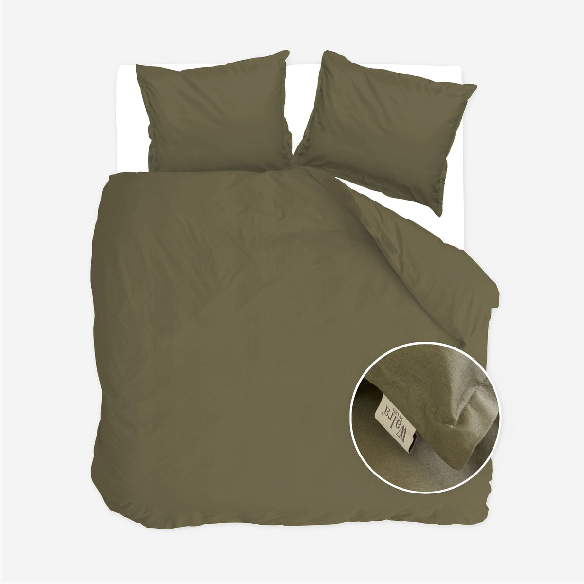 Walra Dekbedovertrek Vintage Satin Green