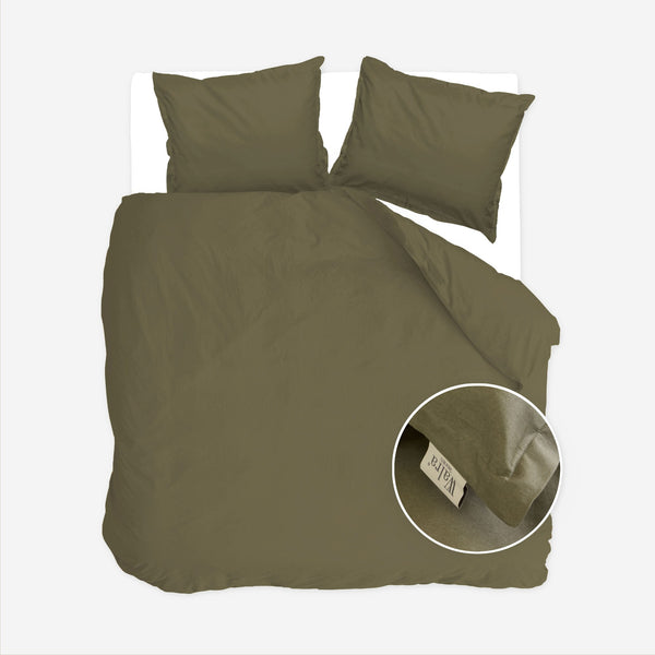 Walra Dekbedovertrek Vintage Satin Green