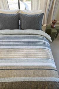 BeddingHouse Dekbedovertrek Lex Grey Green