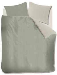 Riviera Maison Dekbedovertrek Bambu Grey Green